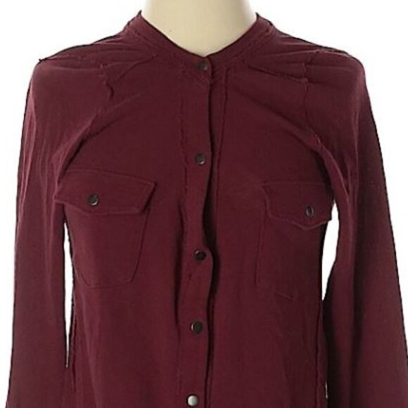 NEW We The Free Button Front Cotton Blouse Small - Picture 3 of 6